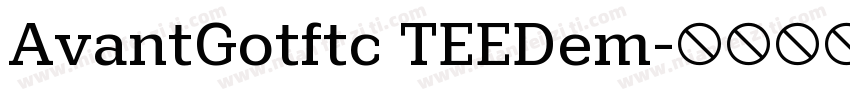 AvantGotftc TEEDem字体转换